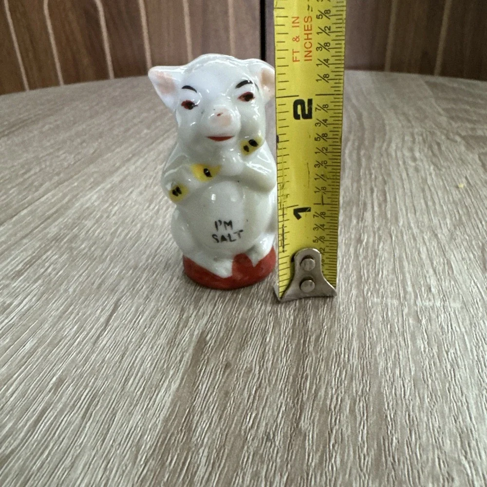 Vintage Japanese Salt Shaker Pig